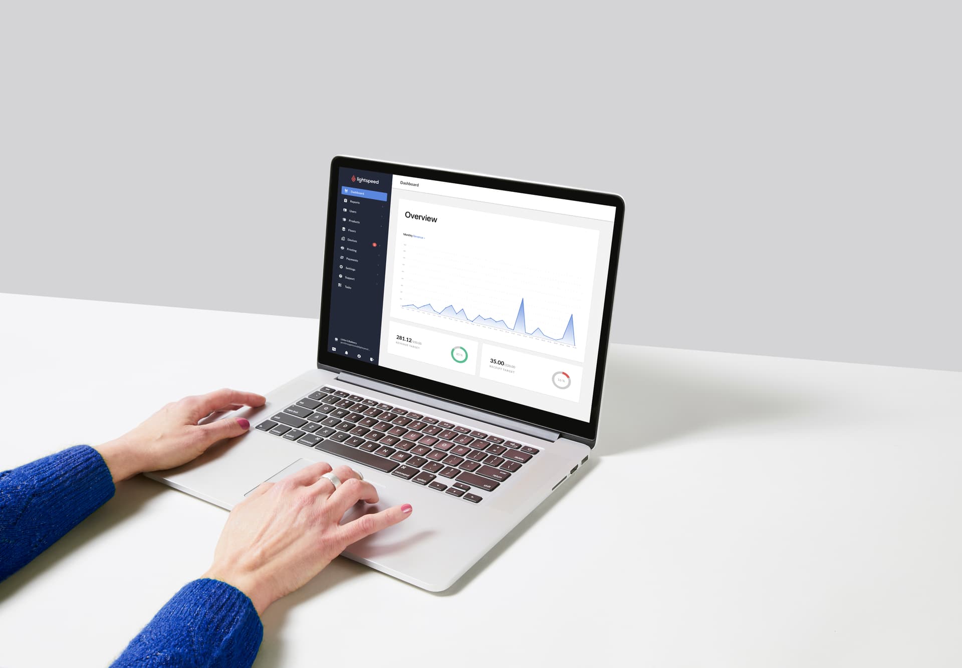 Geschäftsberichte über Restaurants auf einem Blick in der Cloud sichtbar machen