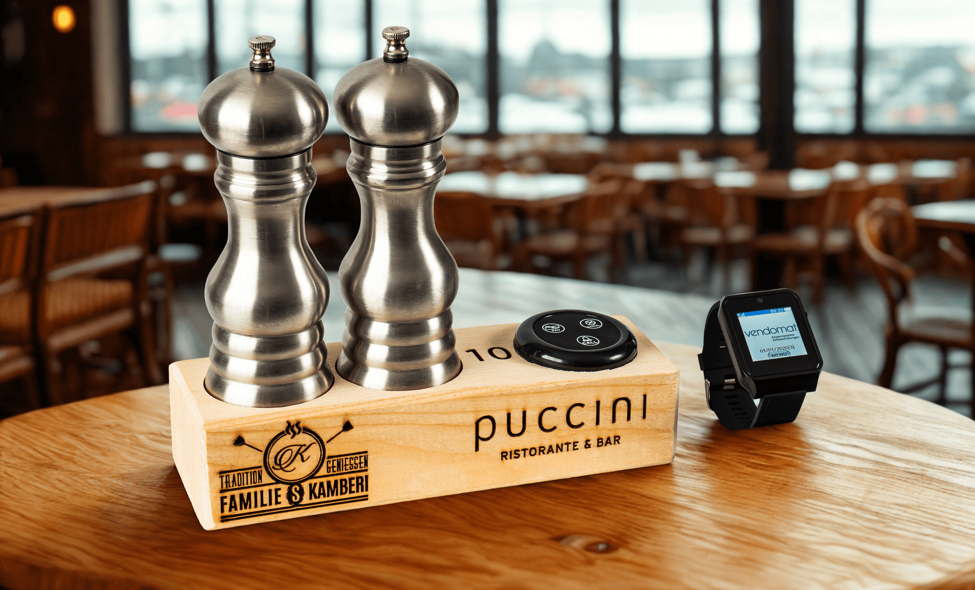 Vendomat Guestline Smartwatch Salz Pfefferstreuer Restaurant