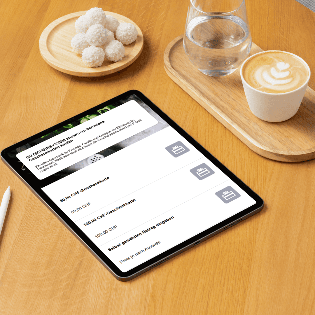 Einfach online mit dem iPad Bestellungen online im Cafe oder Restaurant abgeben